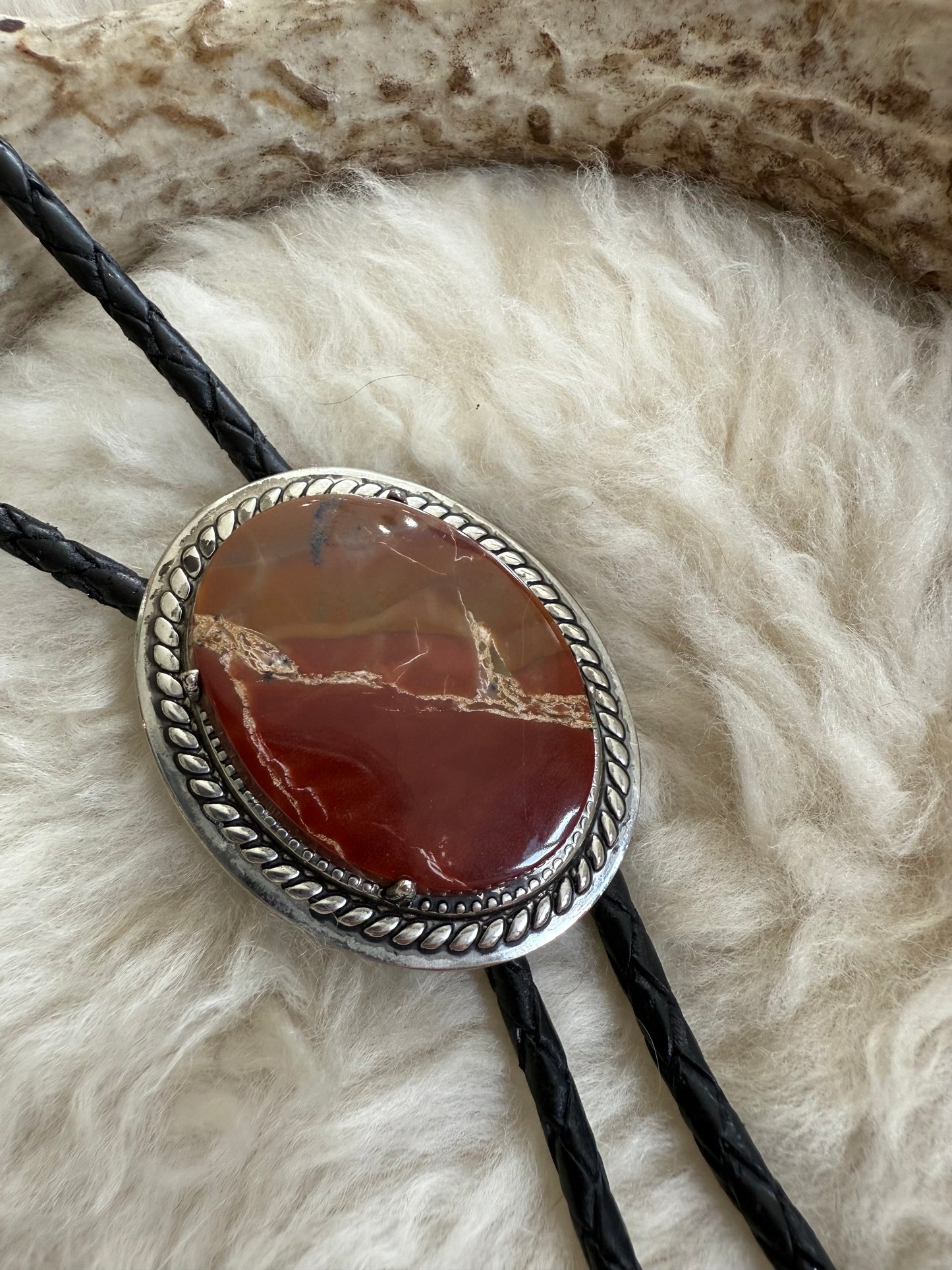 Jasper Agate Bolo Tie