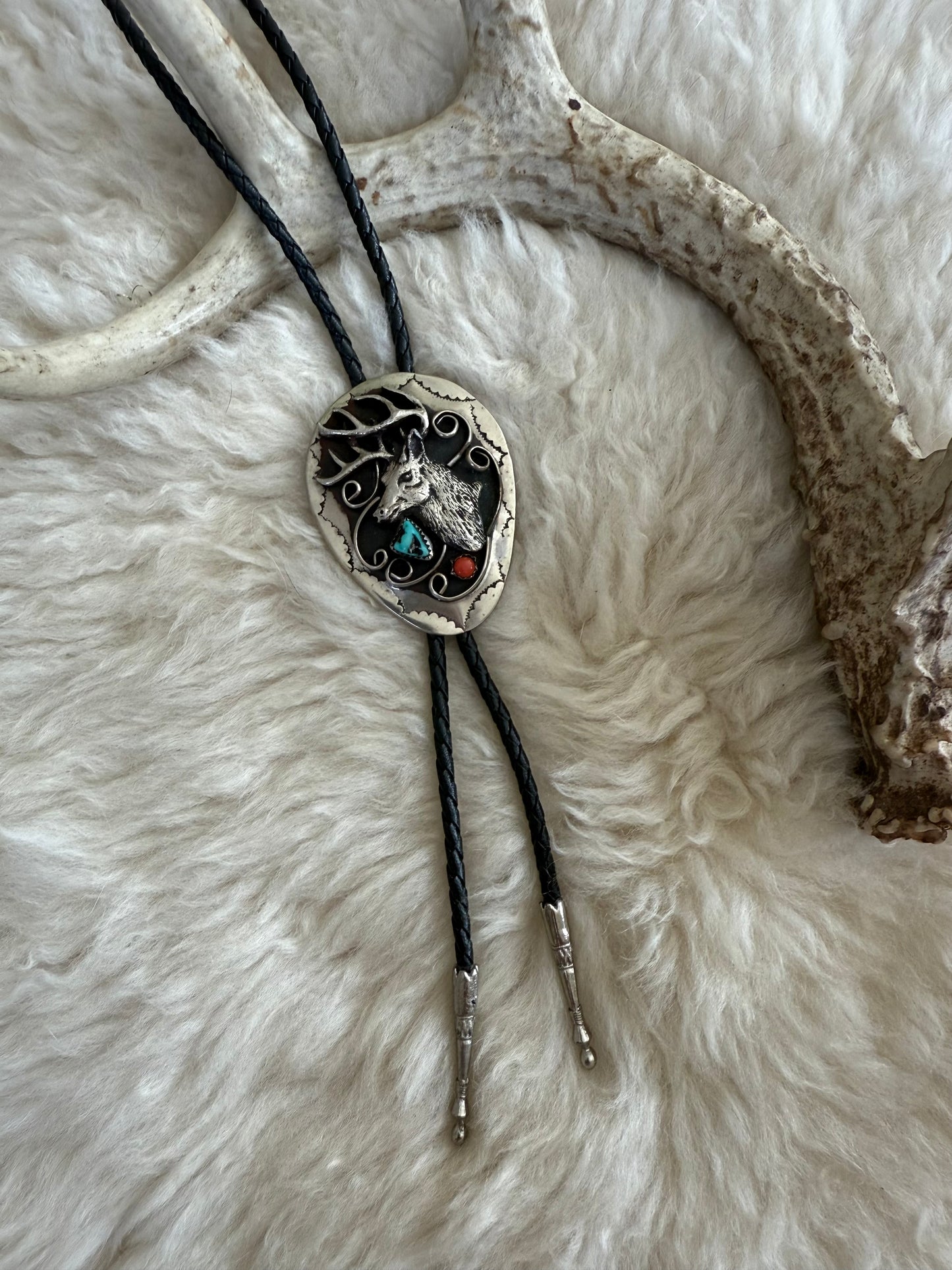 Stag + Stone Bolo Tie