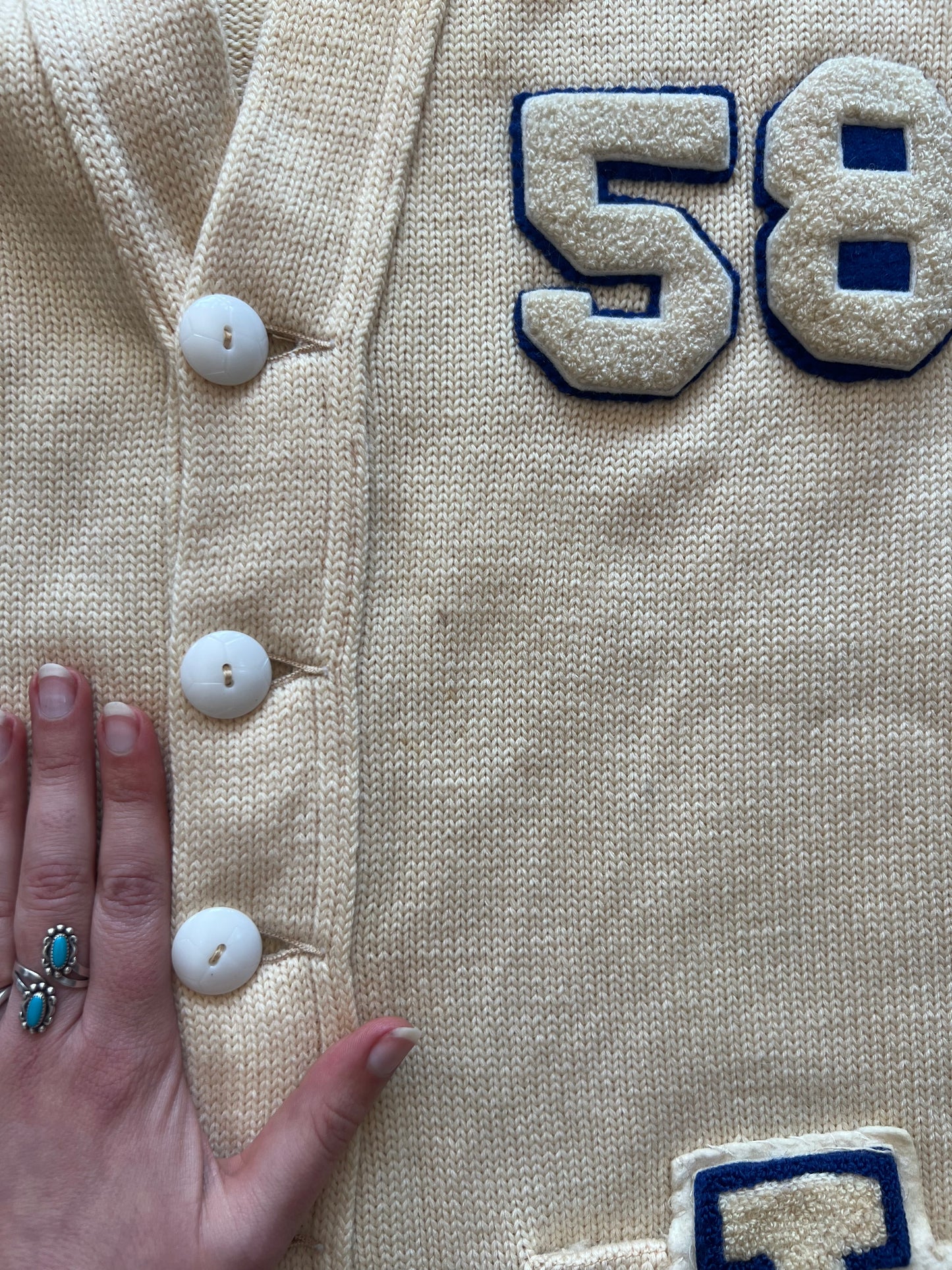 1958 STL Lanza Wool Letterman Sweater, M/L/40