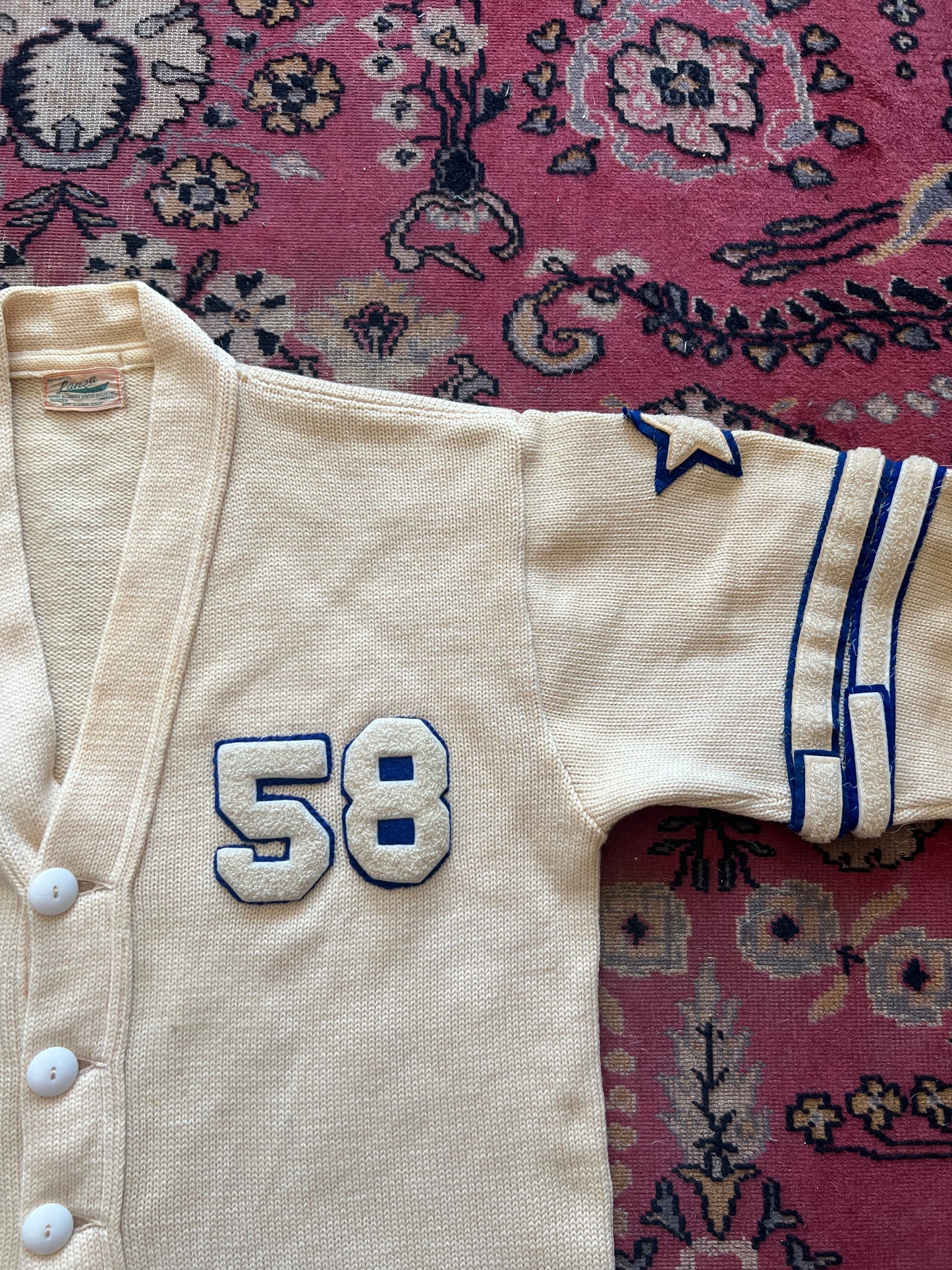 1958 STL Lanza Wool Letterman Sweater, M/L/40