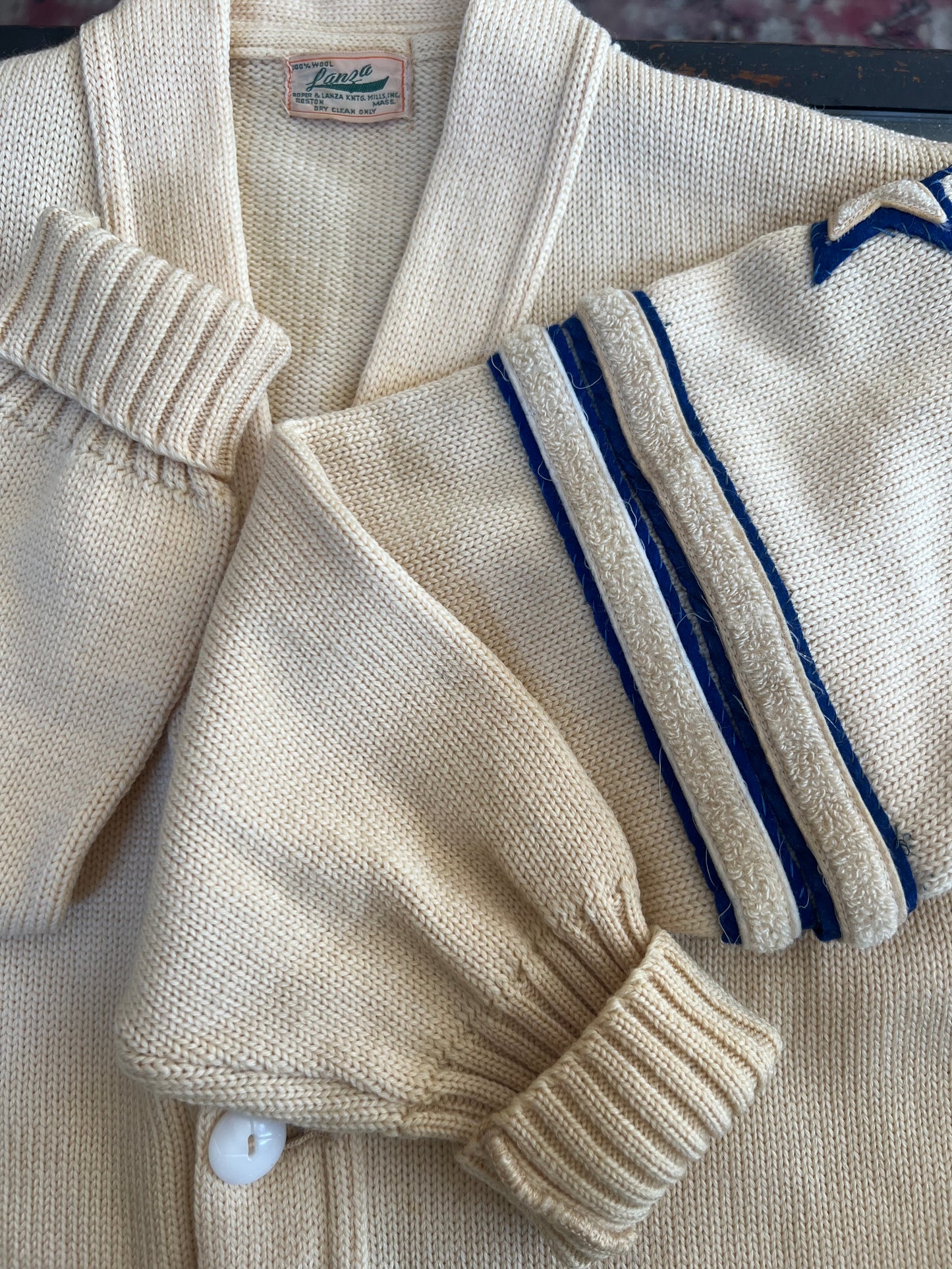 1958 STL Lanza Wool Letterman Sweater, M/L/40
