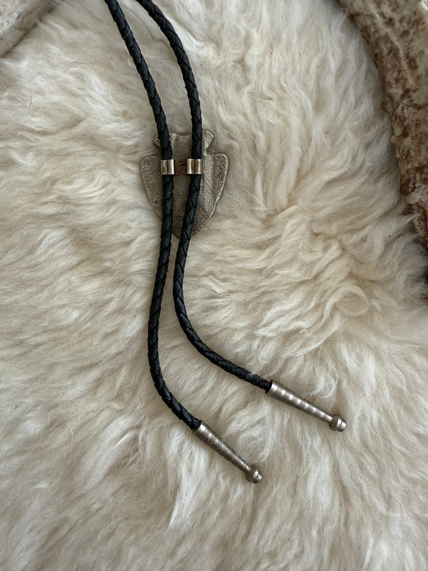 Arrow Head + Chip Stone Eagle Bolo Tie