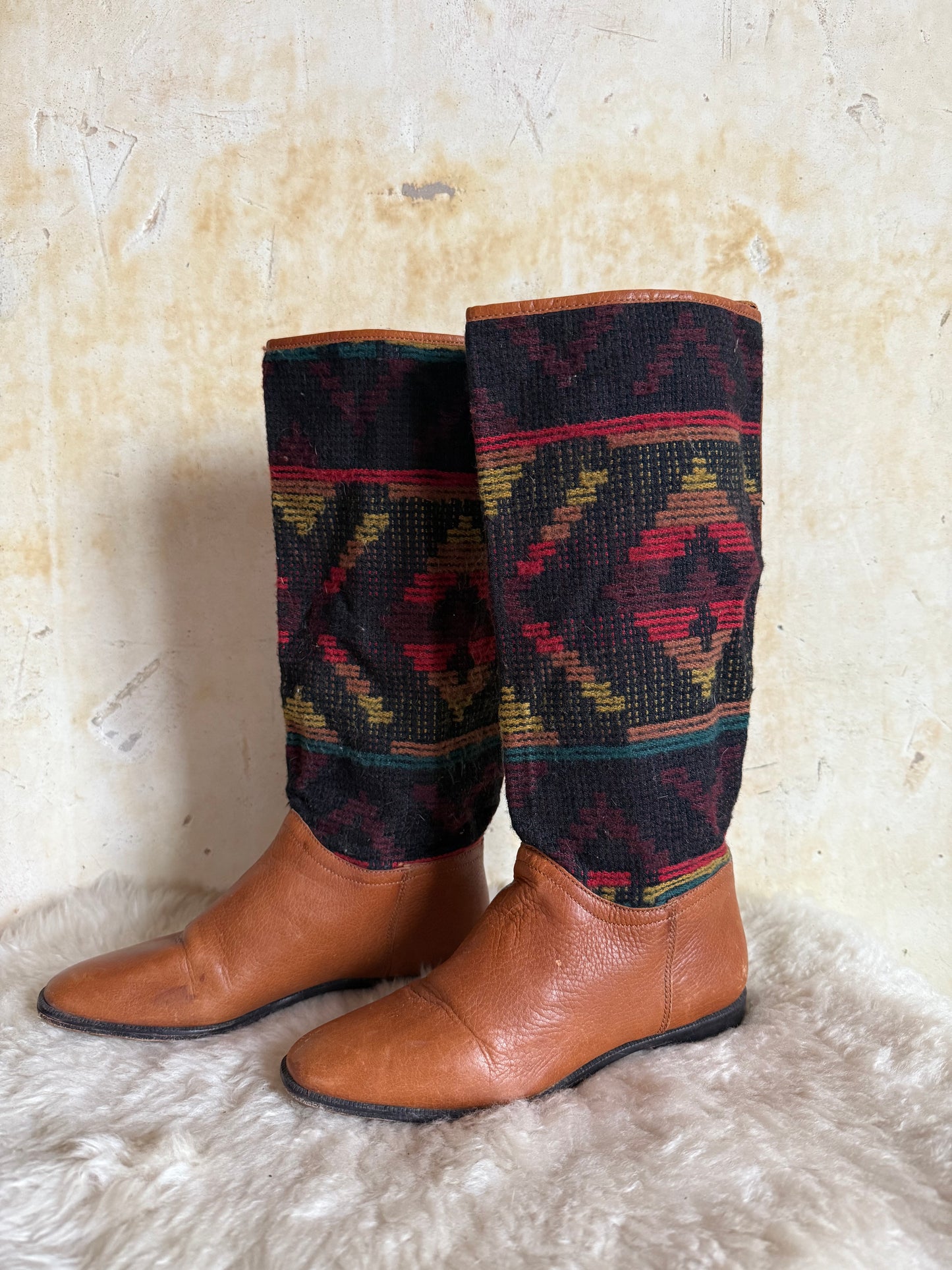 1980s Unisa Southwest Boots, Sz 6