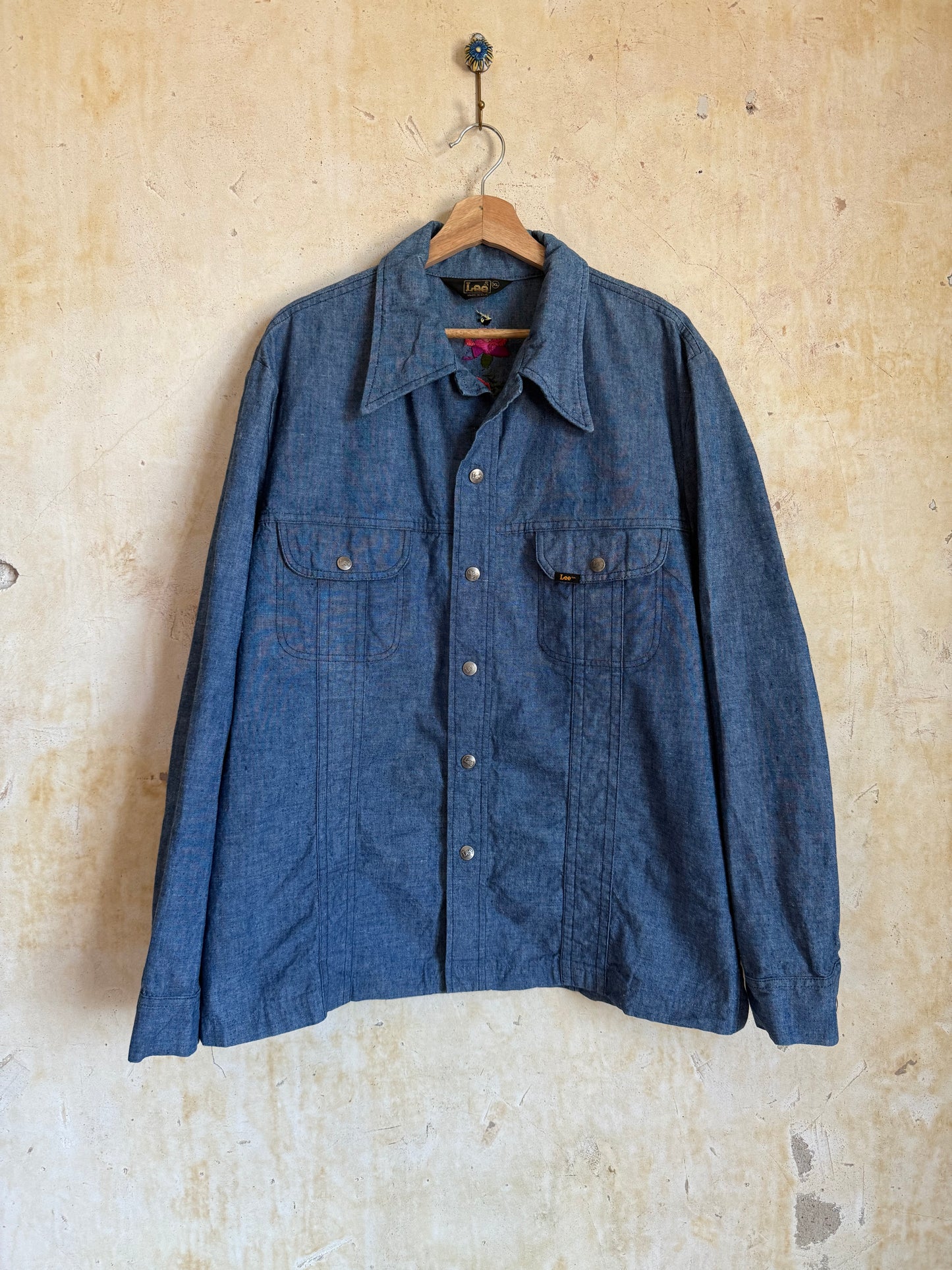 Lee 70s Embroidered Shirt Jacket, L-XL