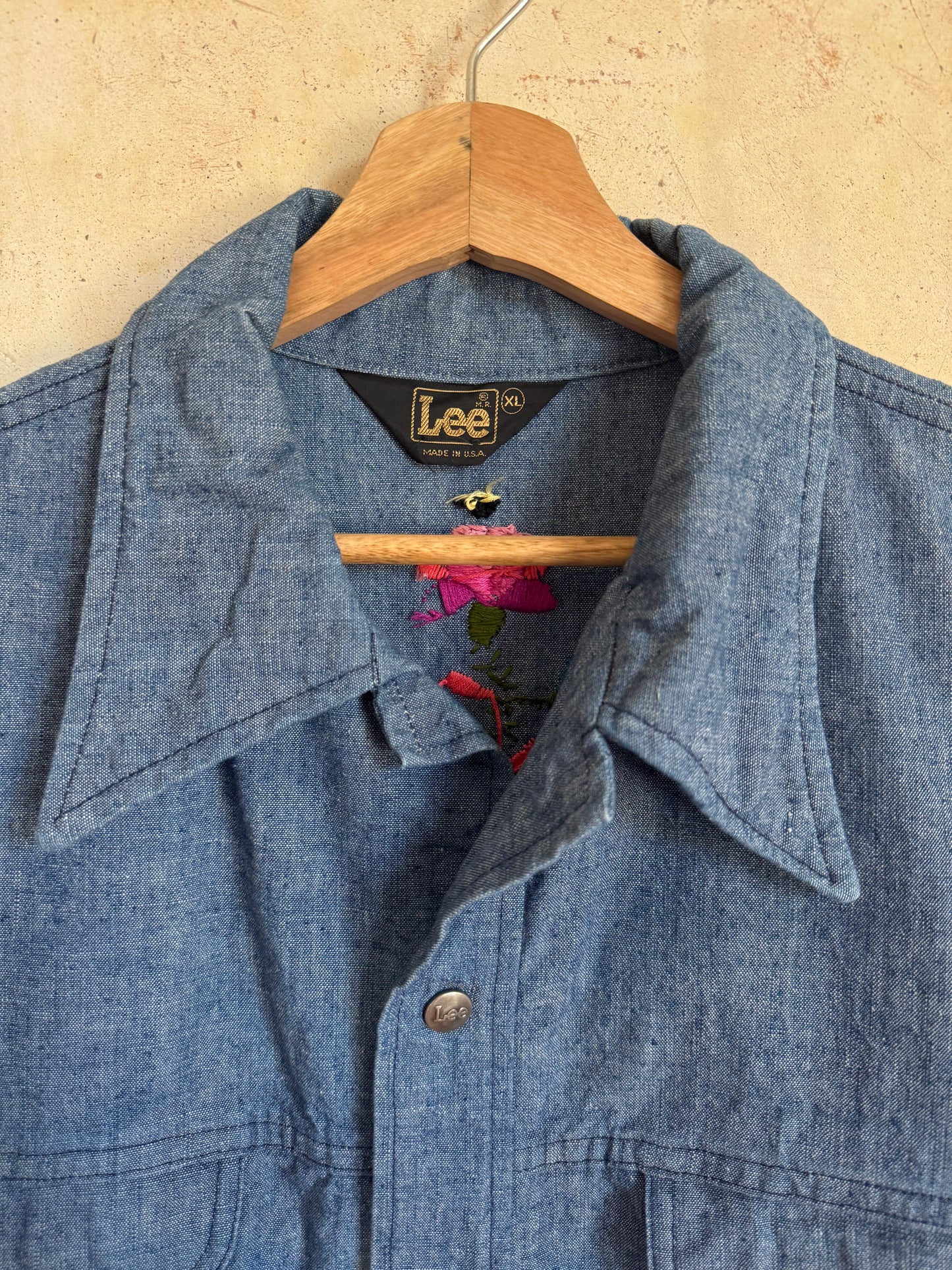 Lee 70s Embroidered Shirt Jacket, L-XL