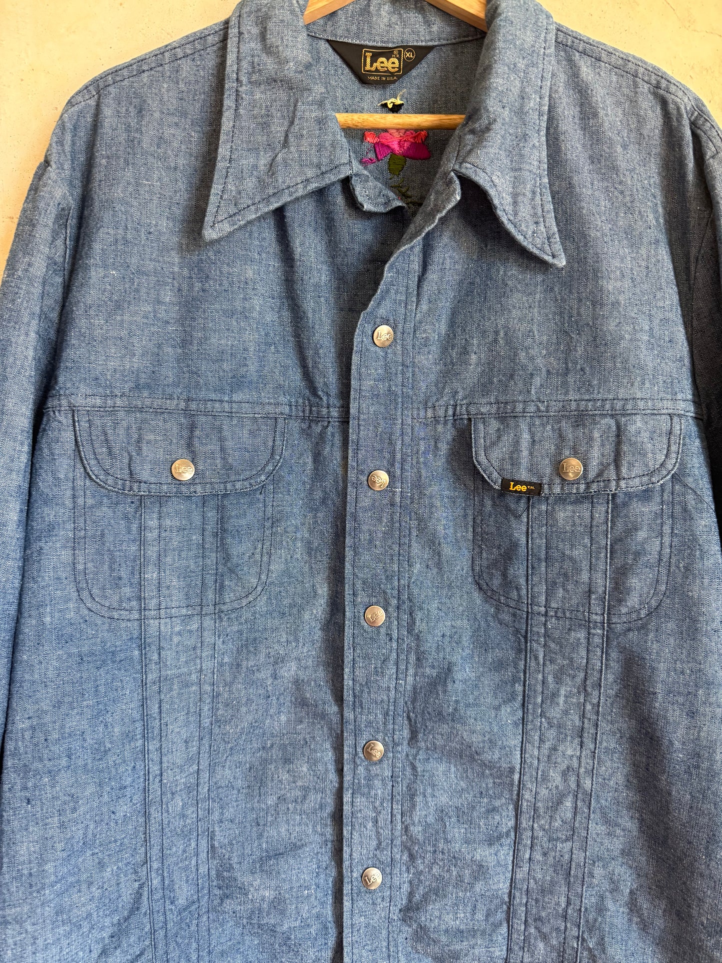 Lee 70s Embroidered Shirt Jacket, L-XL
