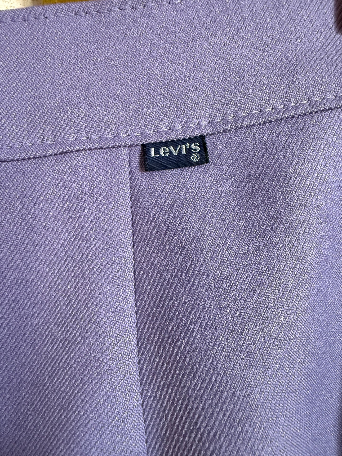 Levi's 70s Lilac Wide Leg Dacron Trousers