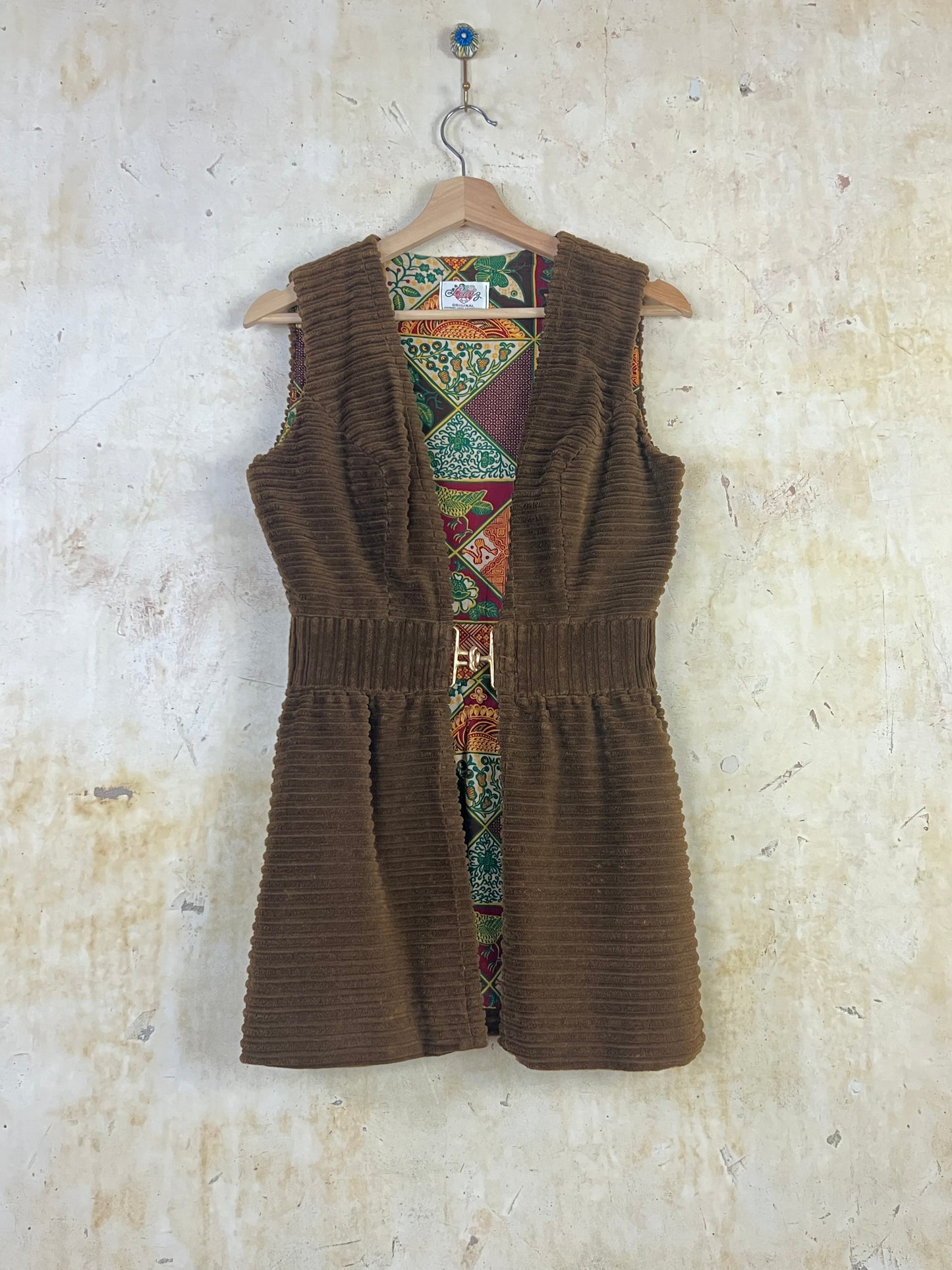 Lanz Original Velour Corduroy Vest and Sailor Pant Suit Set