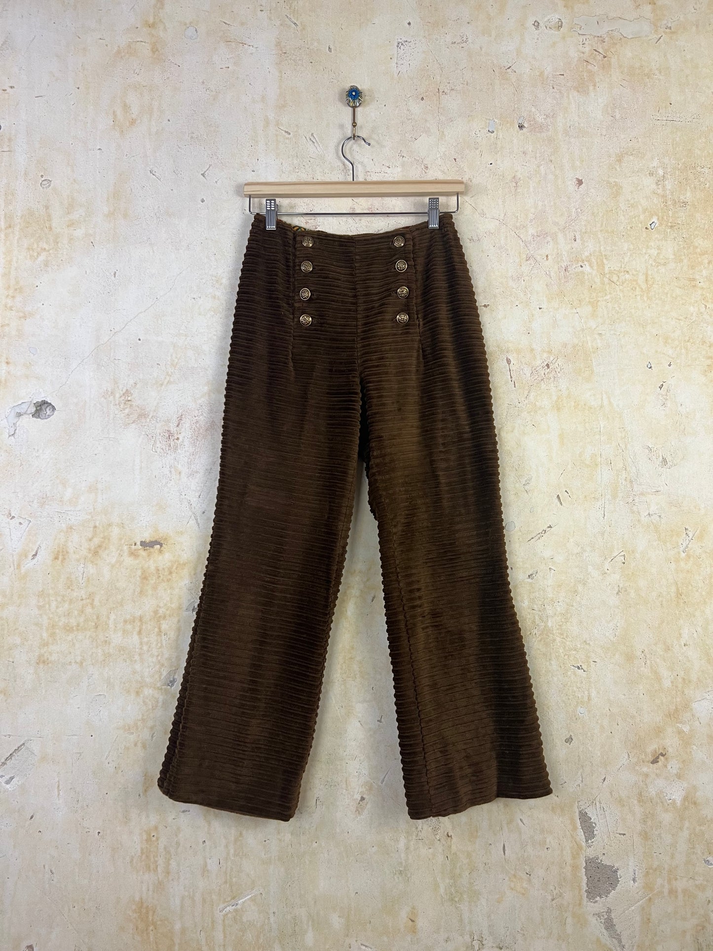 Lanz Original Velour Corduroy Vest and Sailor Pant Suit Set