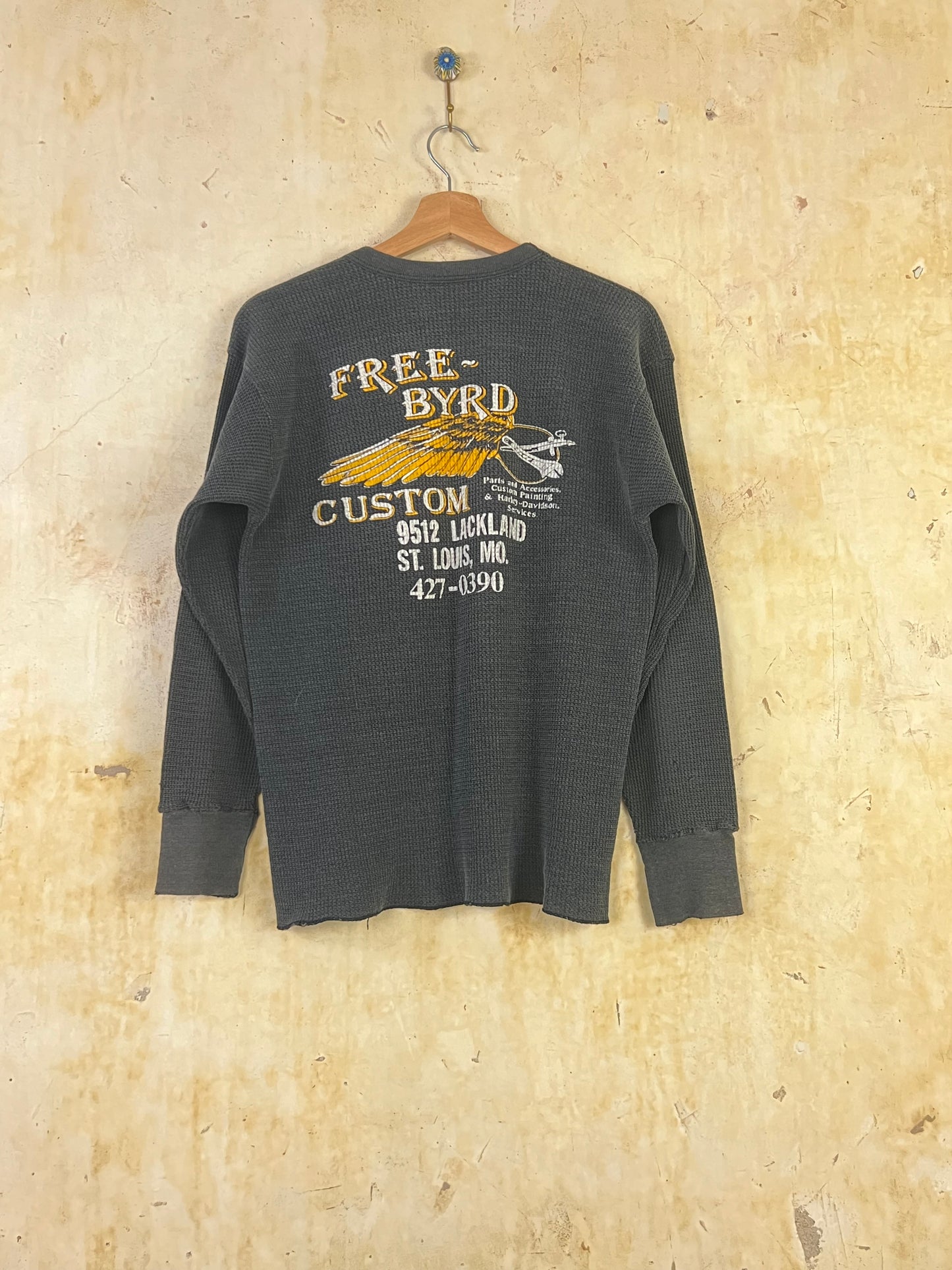 Harley Davidson 1987 3D Waffle Knit Thermal, L/40