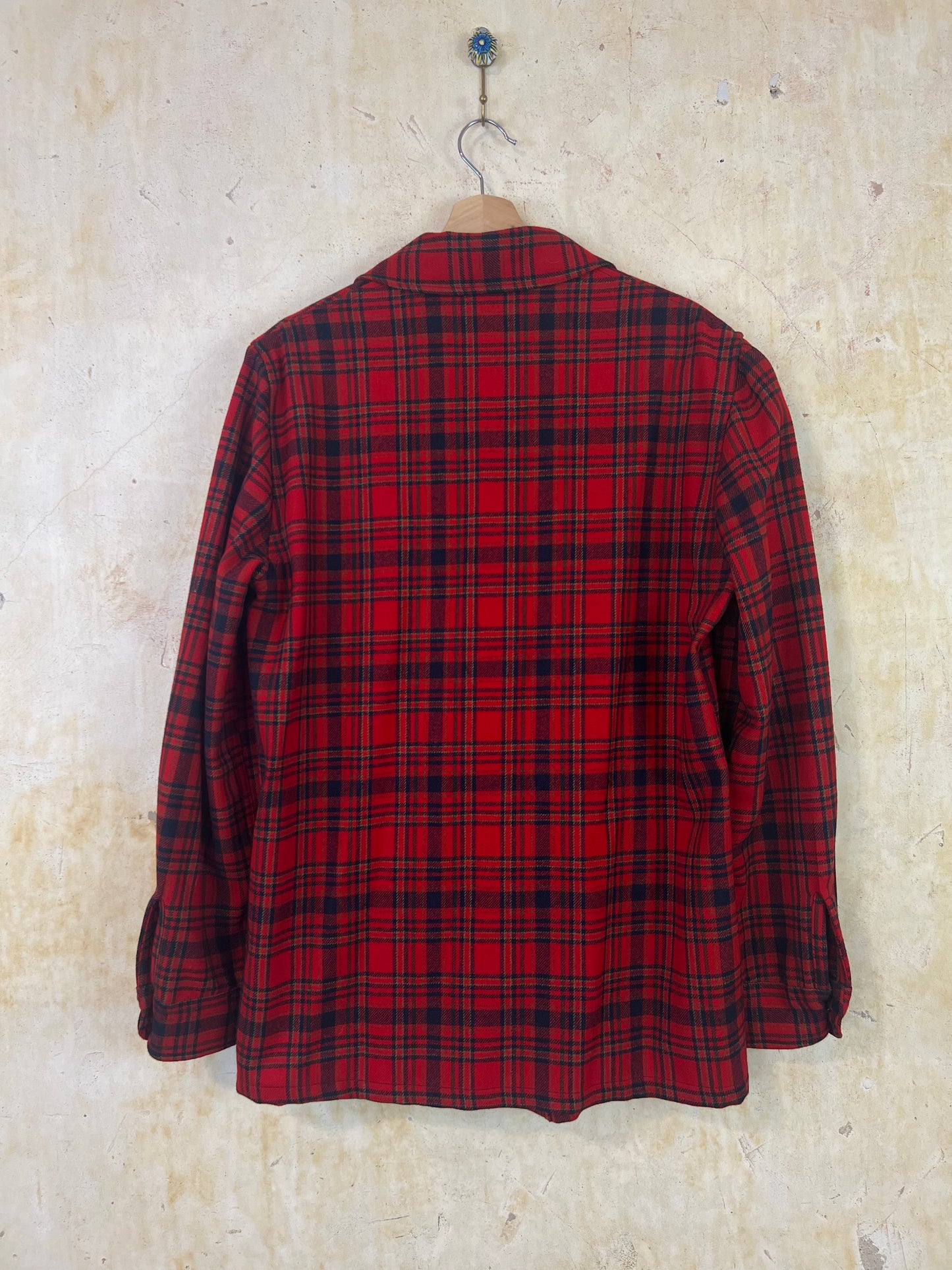 Pendleton Red Plaid Shirt Jacket