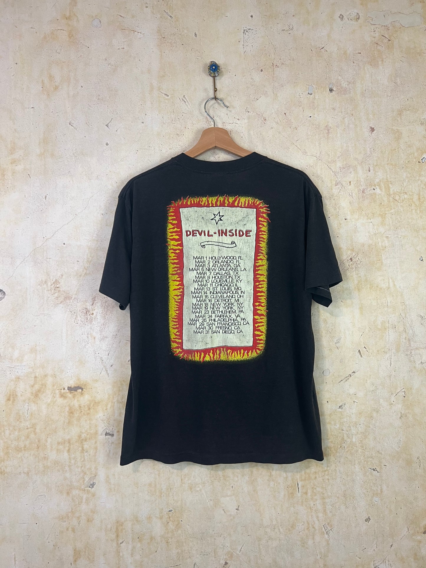 1988 INXS Diablo Devil Inside Tour T-shirt