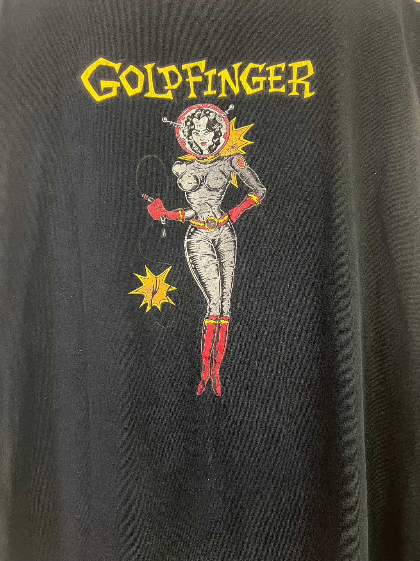 1996 Goldfinger Space Girl Cutoff T-shirt