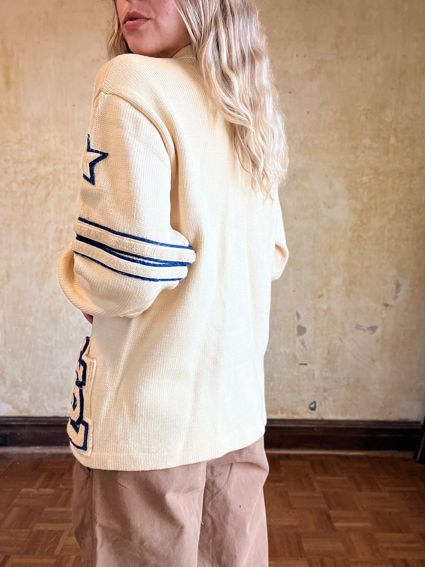 1958 STL Lanza Wool Letterman Sweater, M/L/40