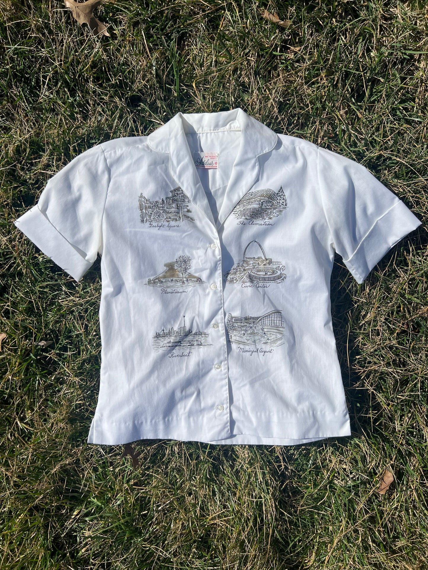 1960s Adelaar STL Landmark Short Sleeve Button Up
