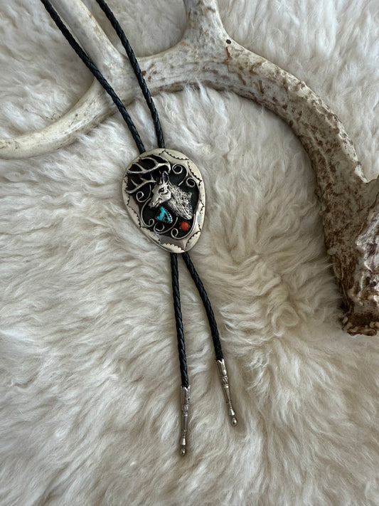 Stag + Stone Bolo Tie