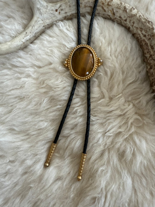 Tigers Eye Bolo Tie