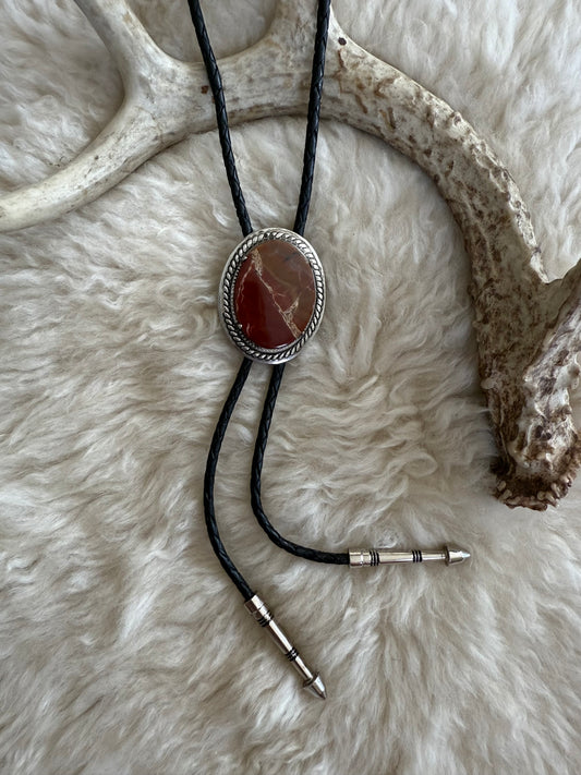Jasper Agate Bolo Tie