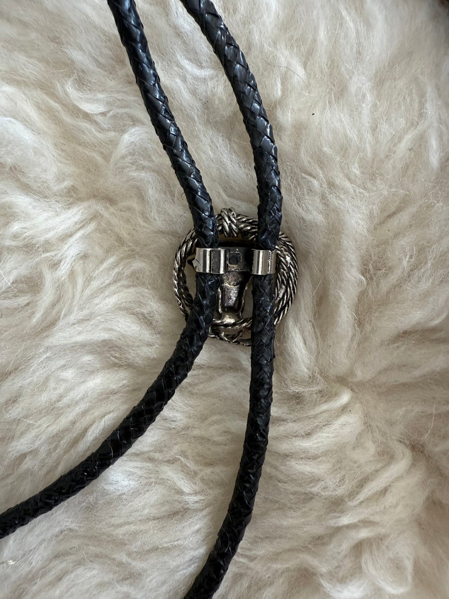 Bull + Lasso Bolo Tie