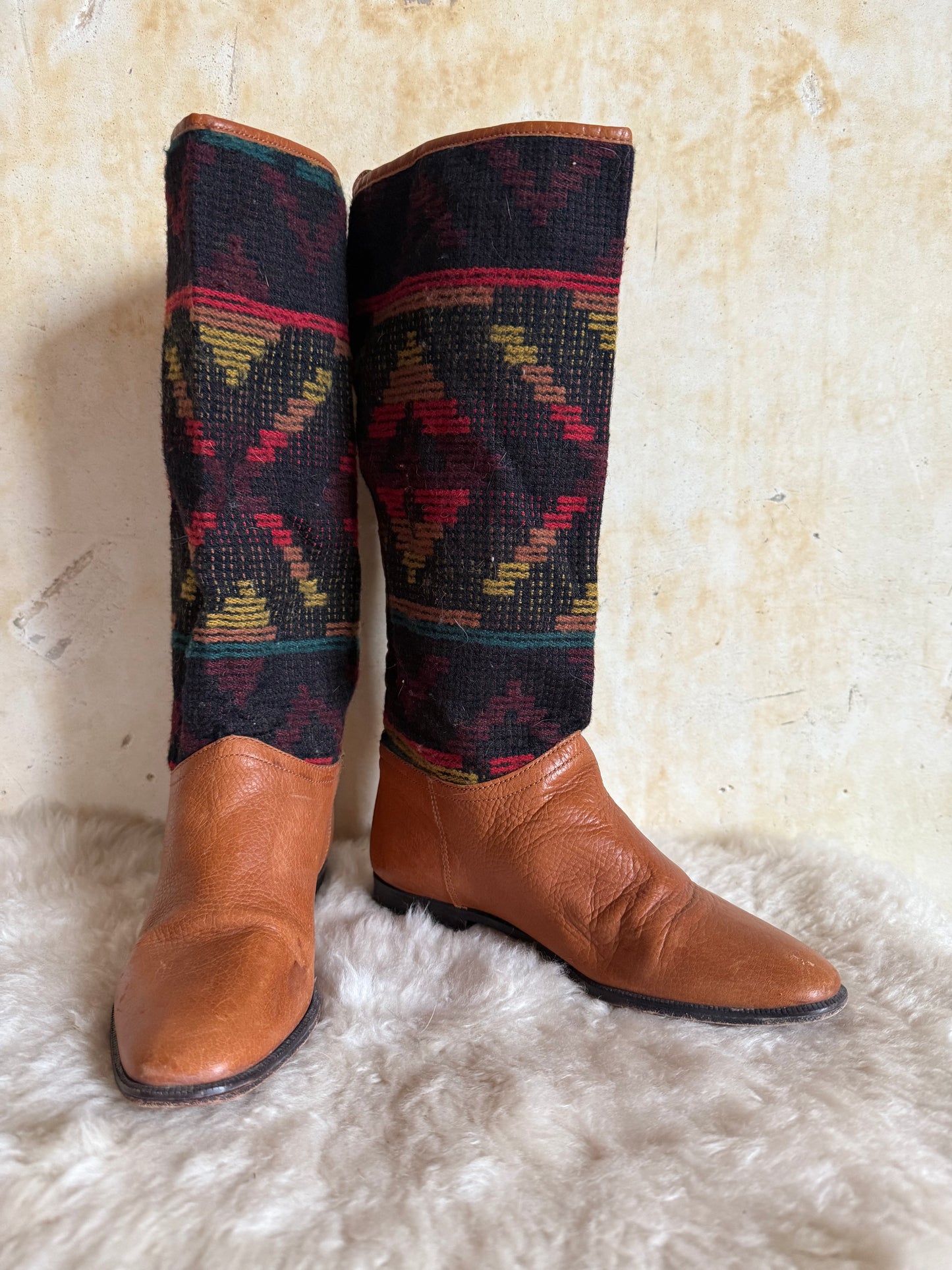 1980s Unisa Southwest Boots, Sz 6