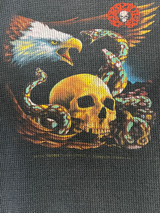 Harley Davidson 1987 3D Waffle Knit Thermal, L/40